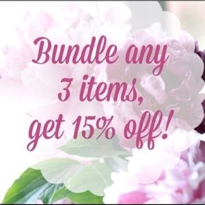 15% off 3 or more items !!!